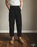 orSlow Wide Fit French Work Pants - Black