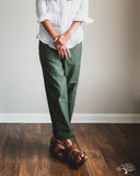 orSlow Women's Short Length Fatigue Pants - Green