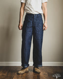 orSlow WWII U.S. Navy Utility Linen Denim Pants - One Wash