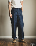 orSlow WWII U.S. Navy Utility Linen Denim Pants - One Wash