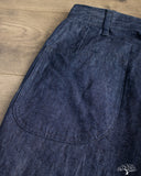 orSlow WWII U.S. Navy Utility Linen Denim Pants - One Wash