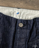 Pure Blue Japan 10oz Double Pocket Worker Shorts - Dark Indigo