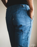 Pure Blue Japan 10oz Double Pocket Worker Shorts - Light Indigo