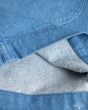Pure Blue Japan 10oz Double Pocket Worker Shorts - Light Indigo