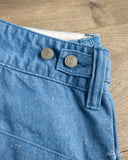 Pure Blue Japan 10oz Double Pocket Worker Shorts - Light Indigo