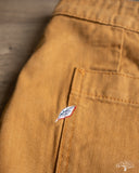 Pure Blue Japan 1179-CA Sulfur Dyed Herringbone Work Shorts - Camel