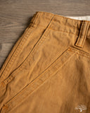 Pure Blue Japan 1179-CA Sulfur Dyed Herringbone Work Shorts - Camel