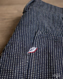 Pure Blue Japan 1180-2 Stitch Stripe Comfortable Shorts - Indigo x Thin Stripe