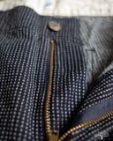 Pure Blue Japan 1180-2 Stitch Stripe Comfortable Shorts - Indigo x Thin Stripe