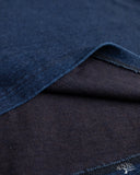 Pure Blue Japan 11oz Super Heavyweight Jersey Henley Sweatshirt - Indigo