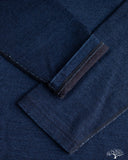 Pure Blue Japan 11oz Super Heavyweight Jersey Henley Sweatshirt - Indigo