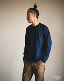 Pure Blue Japan 11oz Super Heavyweight Jersey Raglan Sweatshirt - Indigo