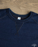 Pure Blue Japan 11oz Super Heavyweight Jersey Raglan Sweatshirt - Indigo