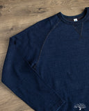Pure Blue Japan 11oz Super Heavyweight Jersey Raglan Sweatshirt - Indigo