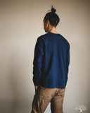 Pure Blue Japan 11oz Super Heavyweight Jersey Raglan Sweatshirt - Indigo