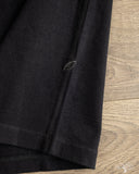 Pure Blue Japan 11oz Super Heavyweight Jersey Raglan Sweatshirt - Indigo Overdyed Black