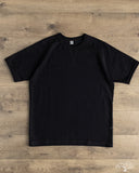 Pure Blue Japan 11oz Super Heavyweight Jersey Raglan T-Shirt - Indigo Overdyed Black