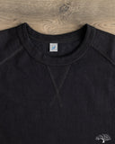 Pure Blue Japan 11oz Super Heavyweight Jersey Raglan T-Shirt - Indigo Overdyed Black