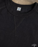 Pure Blue Japan 11oz Super Heavyweight Jersey Raglan T-Shirt - Indigo Overdyed Black