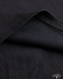 Pure Blue Japan 11oz Super Heavyweight Jersey Raglan T-Shirt - Indigo Overdyed Black