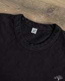 Pure Blue Japan 11oz Super Heavyweight Jersey T-Shirt - Indigo Overdyed Black