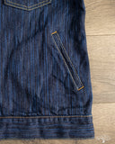 Pure Blue Japan 14.5oz Waterfall Type 2 Denim Jacket - Dark