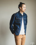 Pure Blue Japan 14.5oz Waterfall Type 2 Denim Jacket - Dark