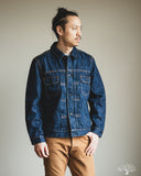Pure Blue Japan 14.5oz Waterfall Type 2 Denim Jacket - Dark