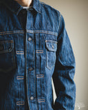 Pure Blue Japan 14.5oz Waterfall Type 2 Denim Jacket - Dark