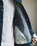 Pure Blue Japan 14.5oz Waterfall Type 2 Denim Jacket - Dark