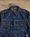 Pure Blue Japan 14.5oz Waterfall Type 2 Denim Jacket - Dark