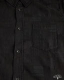 Jacquard Boro Patchwork Shirt - Double Black