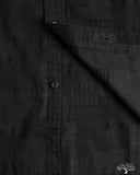 Jacquard Boro Patchwork Shirt - Double Black