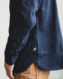 Pure Blue Japan Jacquard Boro Patchwork Shirt - Double Indigo
