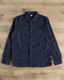 Pure Blue Japan Jacquard Boro Patchwork Shirt - Double Indigo