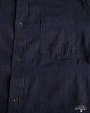 Pure Blue Japan Jacquard Boro Patchwork Shirt - Double Indigo