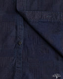 Pure Blue Japan Jacquard Boro Patchwork Shirt - Double Indigo