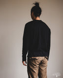Pure Blue Japan Long-Sleeve Jersey Crew Neck Tee - Indigo Black