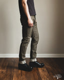 Pure Blue Japan 1170-2-OLV Sashiko Pants Relaxed Taper - Olive x Olive
