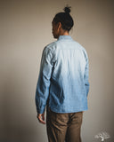Pure Blue Japan Selvedge Chambray Double Pocket Shirt - Indigo Used Wash