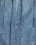 Pure Blue Japan Selvedge Chambray Double Pocket Shirt - Indigo Used Wash