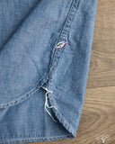 Pure Blue Japan Selvedge Chambray Double Pocket Shirt - Indigo Used Wash
