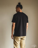 Pure Blue Japan Slub Jersey Crew Neck Tee - Black
