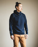 Pure Blue Japan Yarn Dyed Indigo Knit Hoodie
