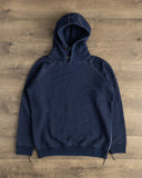 Pure Blue Japan Yarn Dyed Indigo Knit Hoodie