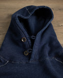Pure Blue Japan Yarn Dyed Indigo Knit Hoodie