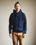 Pure Blue Japan Yarn Dyed Indigo Knit Hoodie