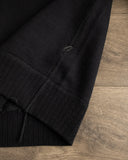 Pure Blue Japan Yarn Dyed Indigo Knit Hoodie - Indigo/Black