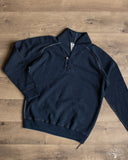Pure Blue Japan Yarn Dyed Indigo Shawl Collar Sweatshirt