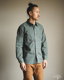 Rite Stuff Atlas Work Shirt - Sage Green Salt & Pepper